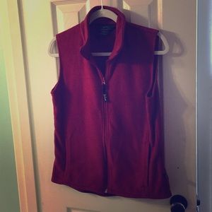 Woolrich Red Fleece Vest